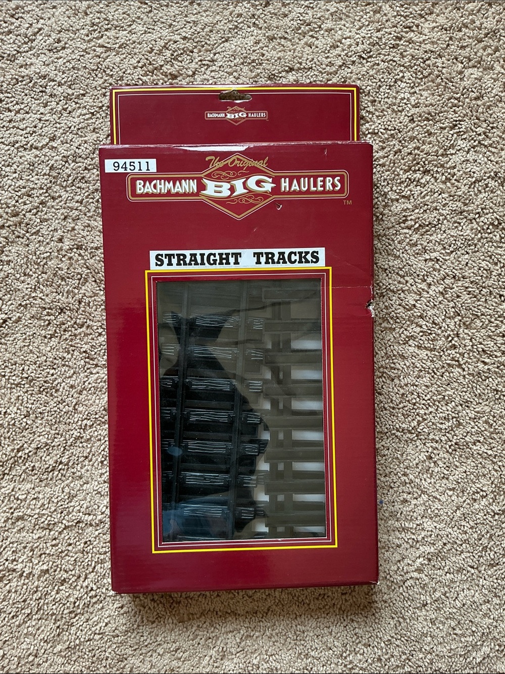 BACHMANN 94511 G STRAIGHT TRACK (4 PIECES in BOX) - STEEL TRACK